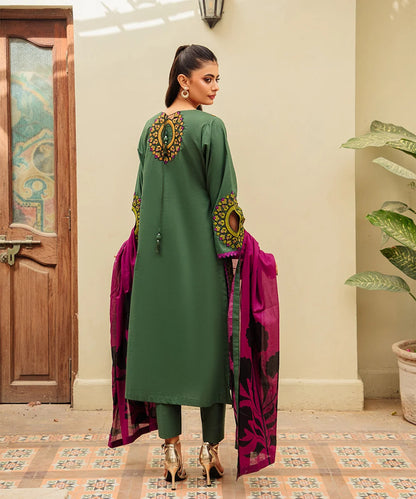 EMBROIDED 3PCS COTTON SUIT