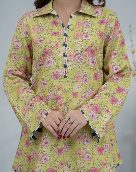 PRINTED KHADDAR 1PC SHIRT