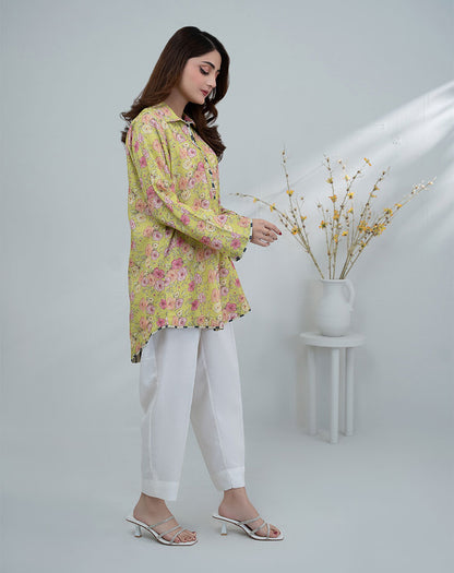 PRINTED KHADDAR 1PC SHIRT