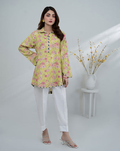 PRINTED KHADDAR 1PC SHIRT