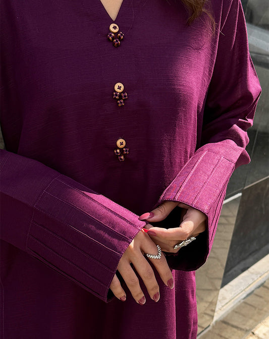 Solid khaddar 2 Pcs Suit