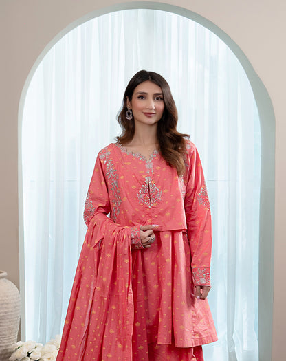 EMBROIDED 3PCS COTTON SUIT