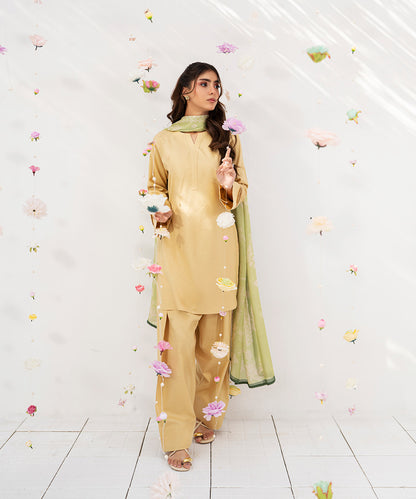 Solid Jacquard 3 pcs Shirt