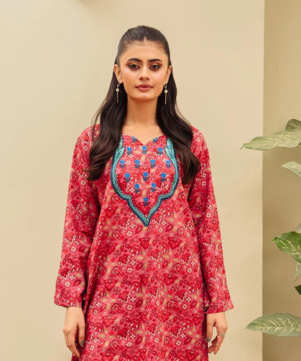 Printed Embroidered Lawn 2 Pc Suit