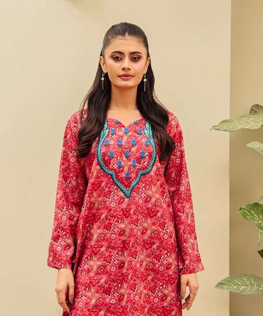 Printed Embroidered Lawn 2 Pc Suit