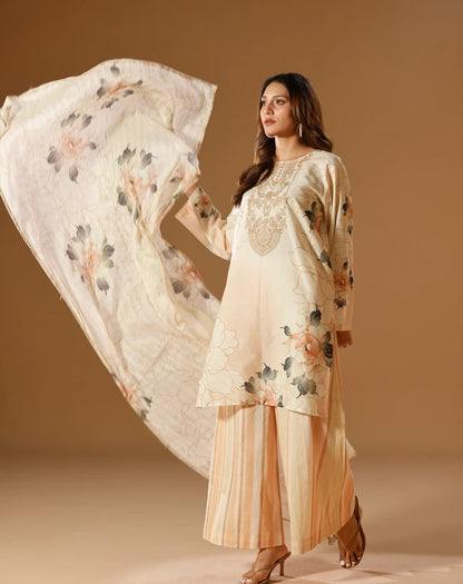 Printed 3 pcs suit
