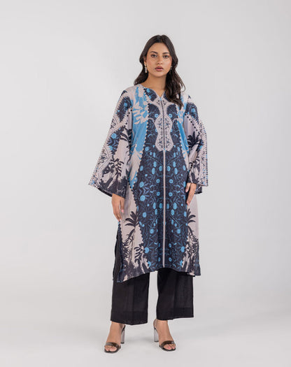 Printed Cotton Silk Shirt