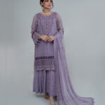 Embroidered Chiffon Luxury Suit