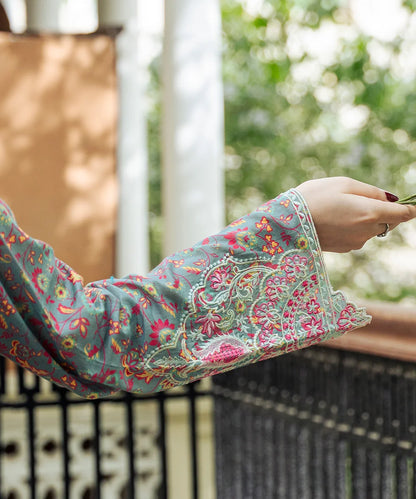 Printed Embroidered Lawn 2 Pc Suit