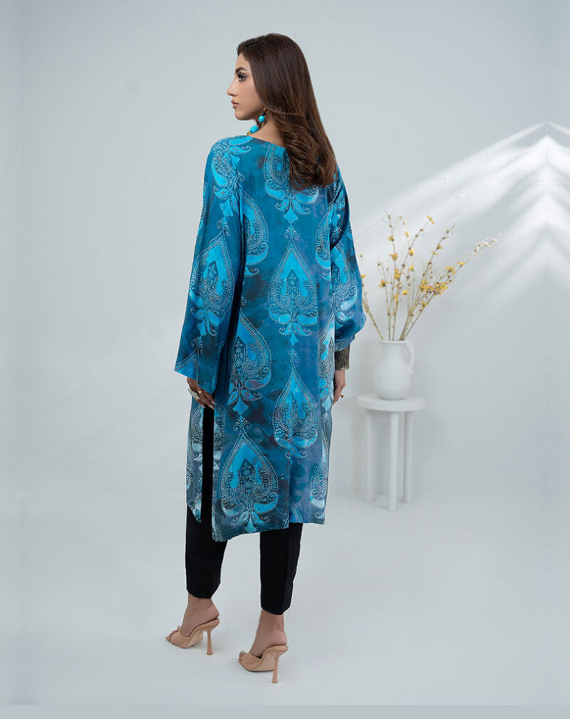 ONE PC PRINTED LINEN SHIRT