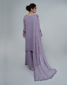 Embroidered Chiffon Luxury Suit