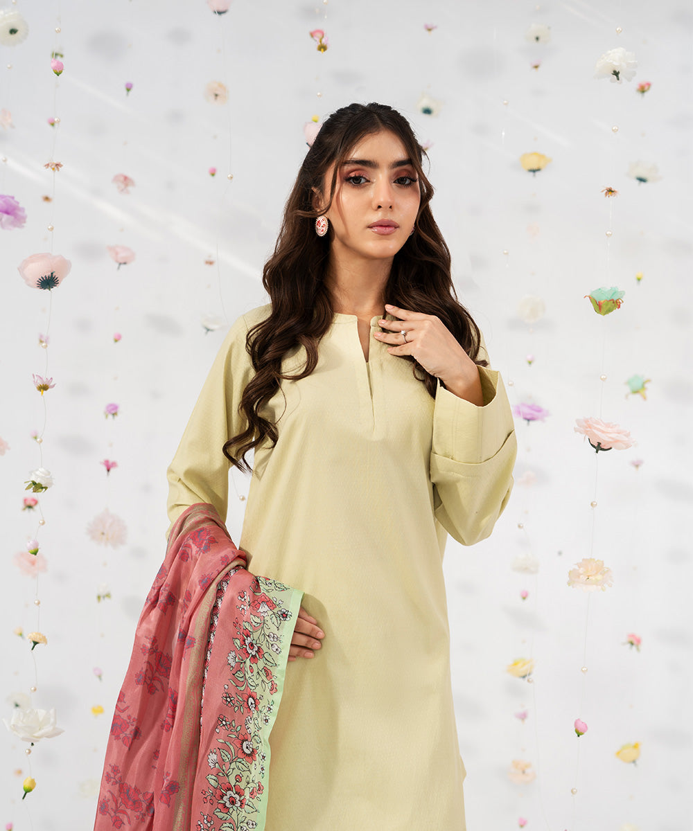 Solid Jacquard 3 pcs Shirt