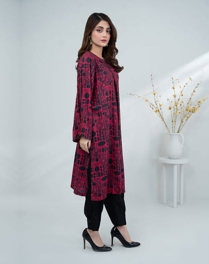 ONE PC PRINTED LINEN SHIRT