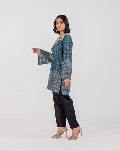 Printed Embroidrered Lawn Shirt