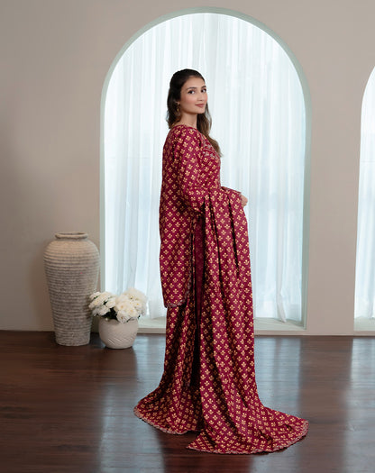 EMBROIDED 3PCS COTTON SUIT