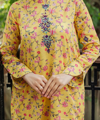 Printed Embroidered Lawn 2 Pc Suit