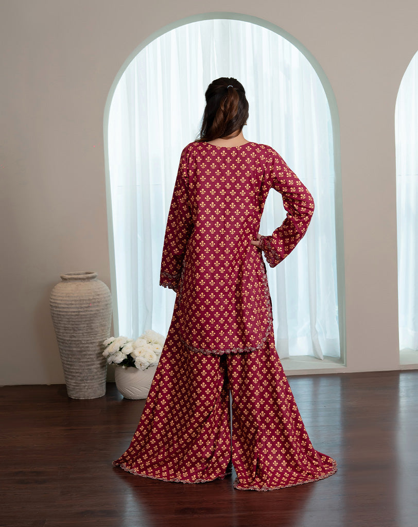 EMBROIDED 3PCS COTTON SUIT