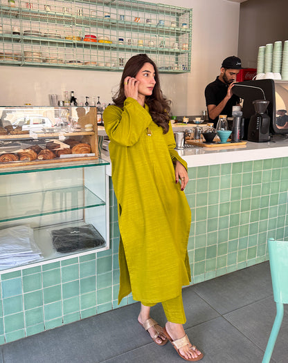 Solid khaddar 2 Pcs Suit