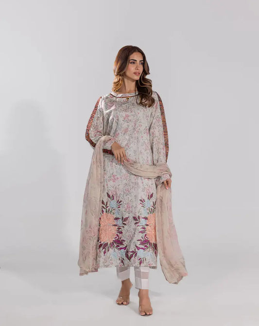 Printed Lawn Embroidery Suit
