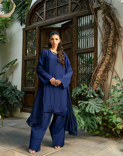 3PCS RAW SILK SUIT