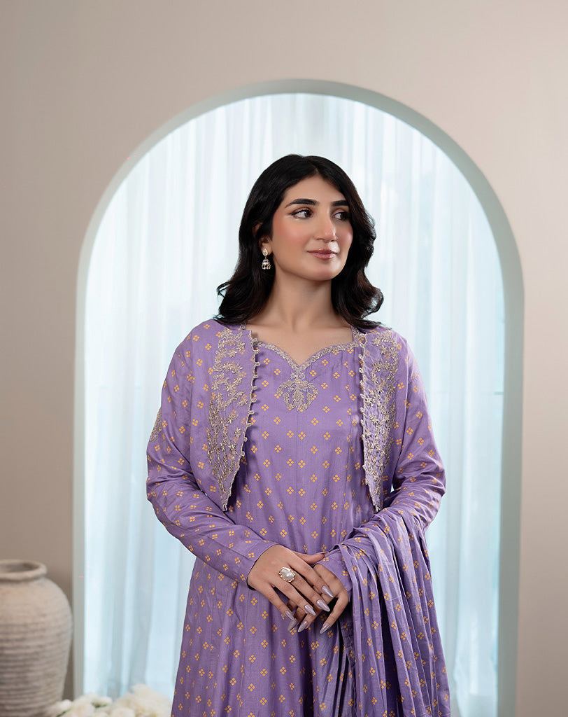 EMBROIDED 3PCS COTTON SUIT