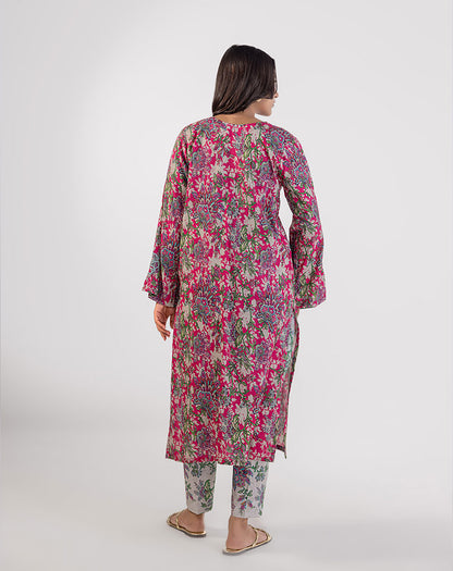 2 PCS COTTON SILK SUIT