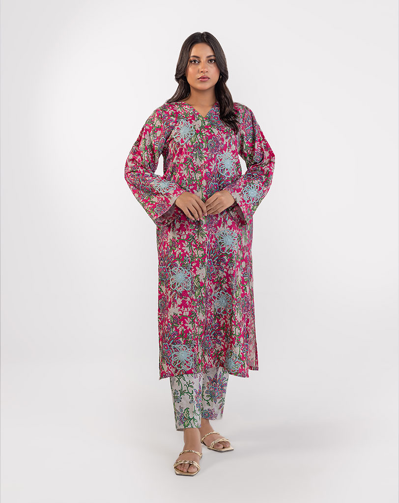 2 PCS COTTON SILK SUIT