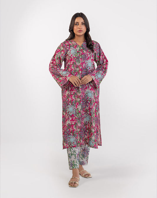 2 PCS COTTON SILK SUIT