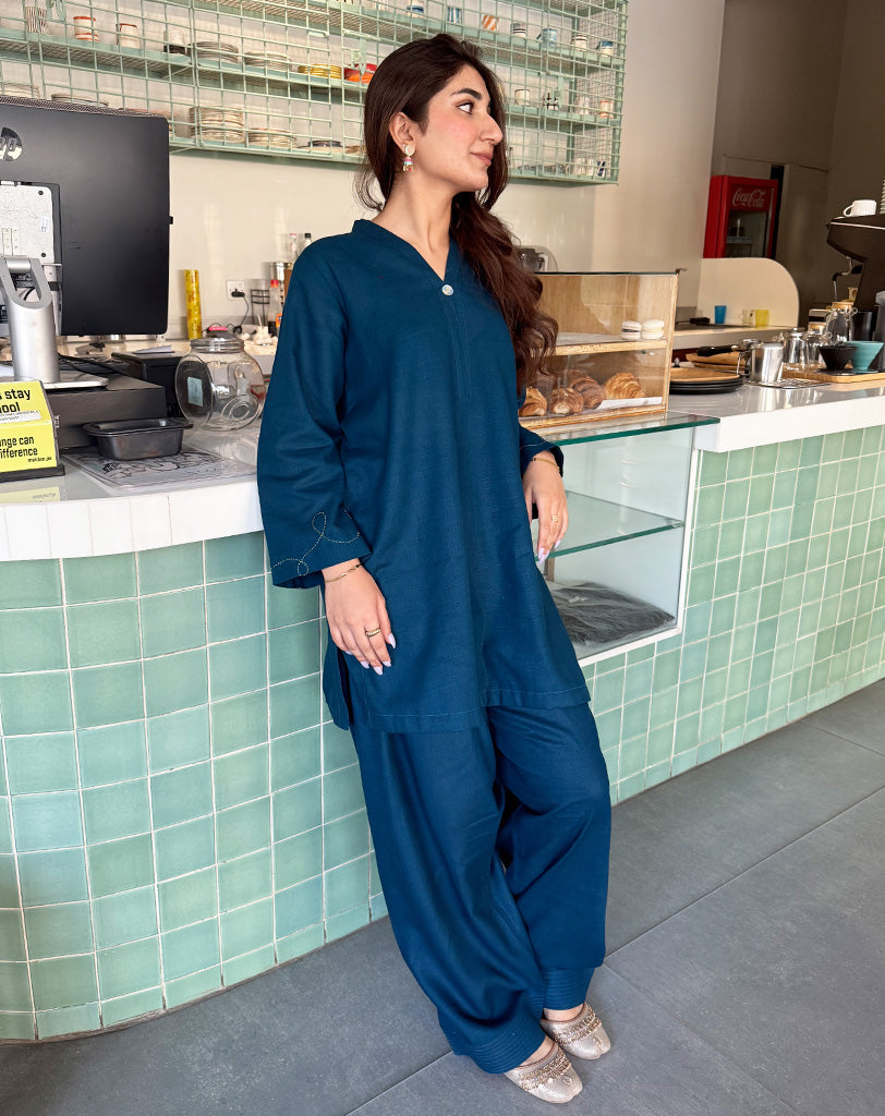 Solid khaddar 2 Pcs Suit