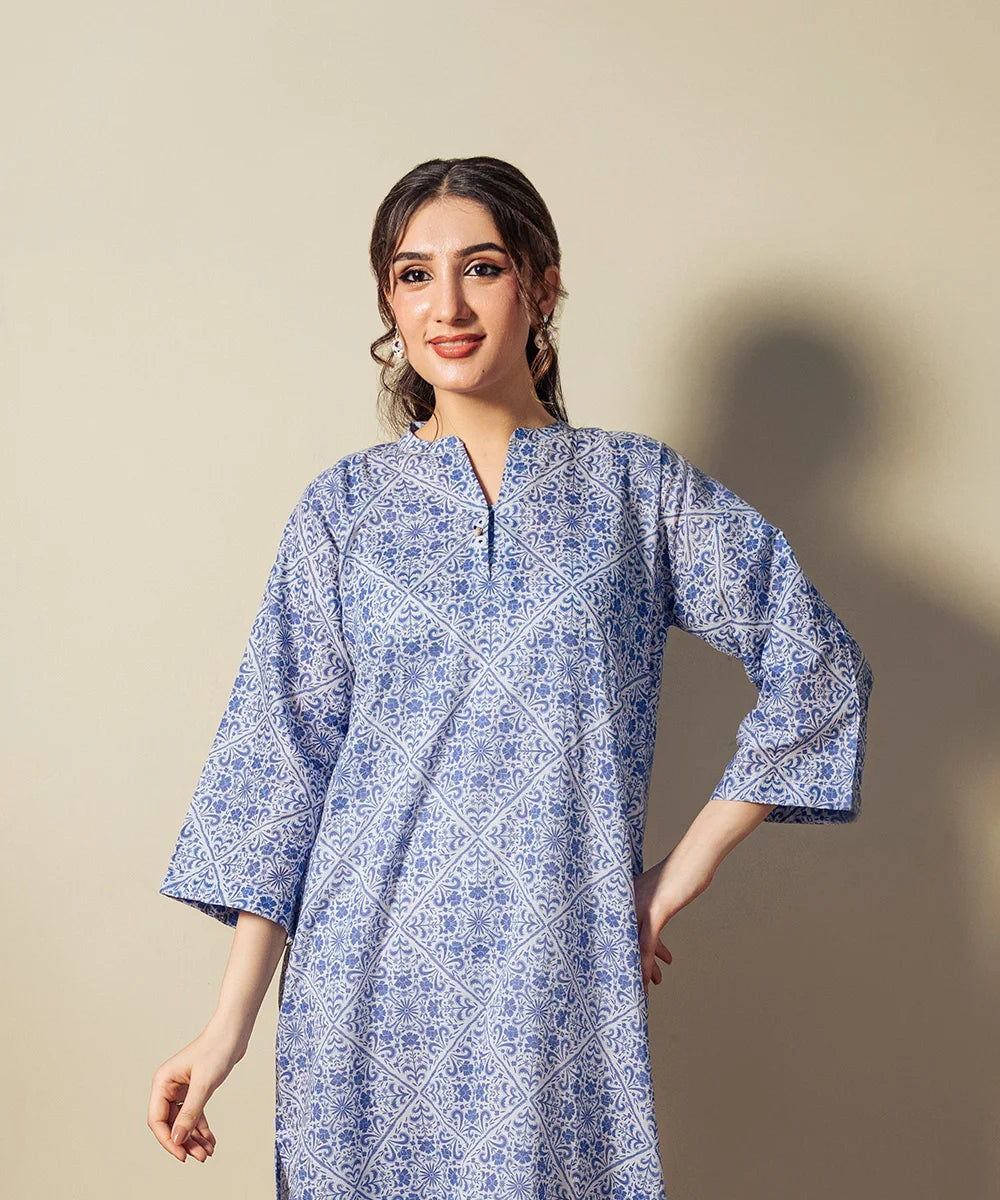 FLORAL PRINTED LAWN SHIRT