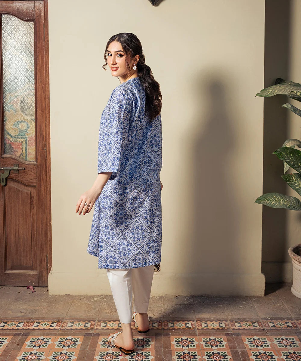 FLORAL PRINTED LAWN SHIRT