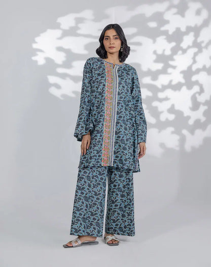 Printed Emb Lawn 2 Pcs Suit