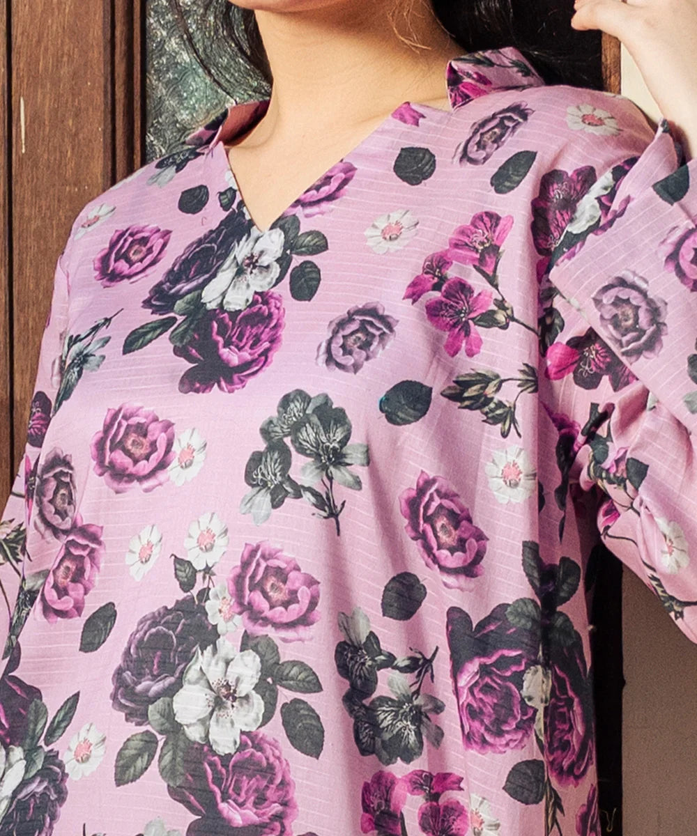 FLORAL PRINTED LAWN SHIRT