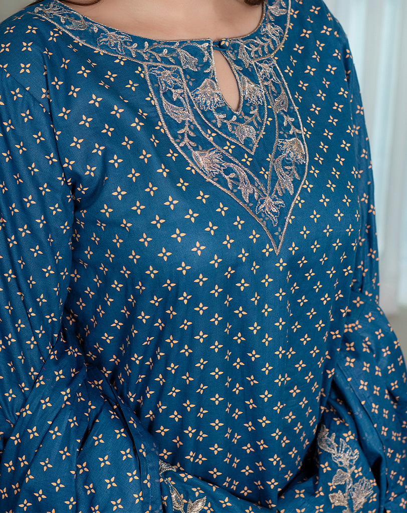 EMBROIDED 3PCS COTTON SUIT