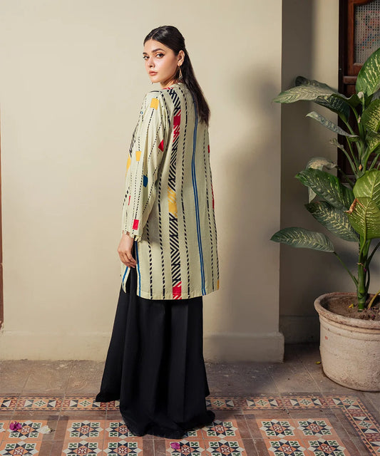 PATTERN PRINTED LAWN SHIRT