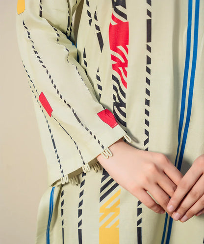 PATTERN PRINTED LAWN SHIRT
