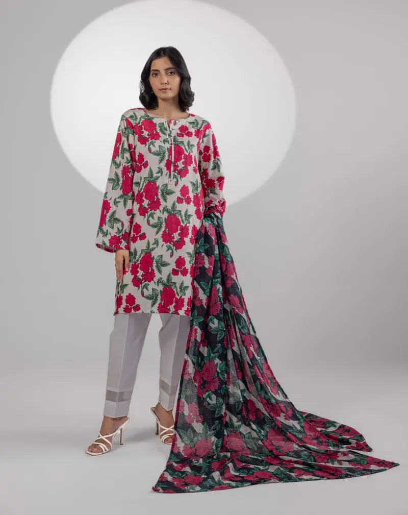 Printed Lawn 2 Pcs Suit