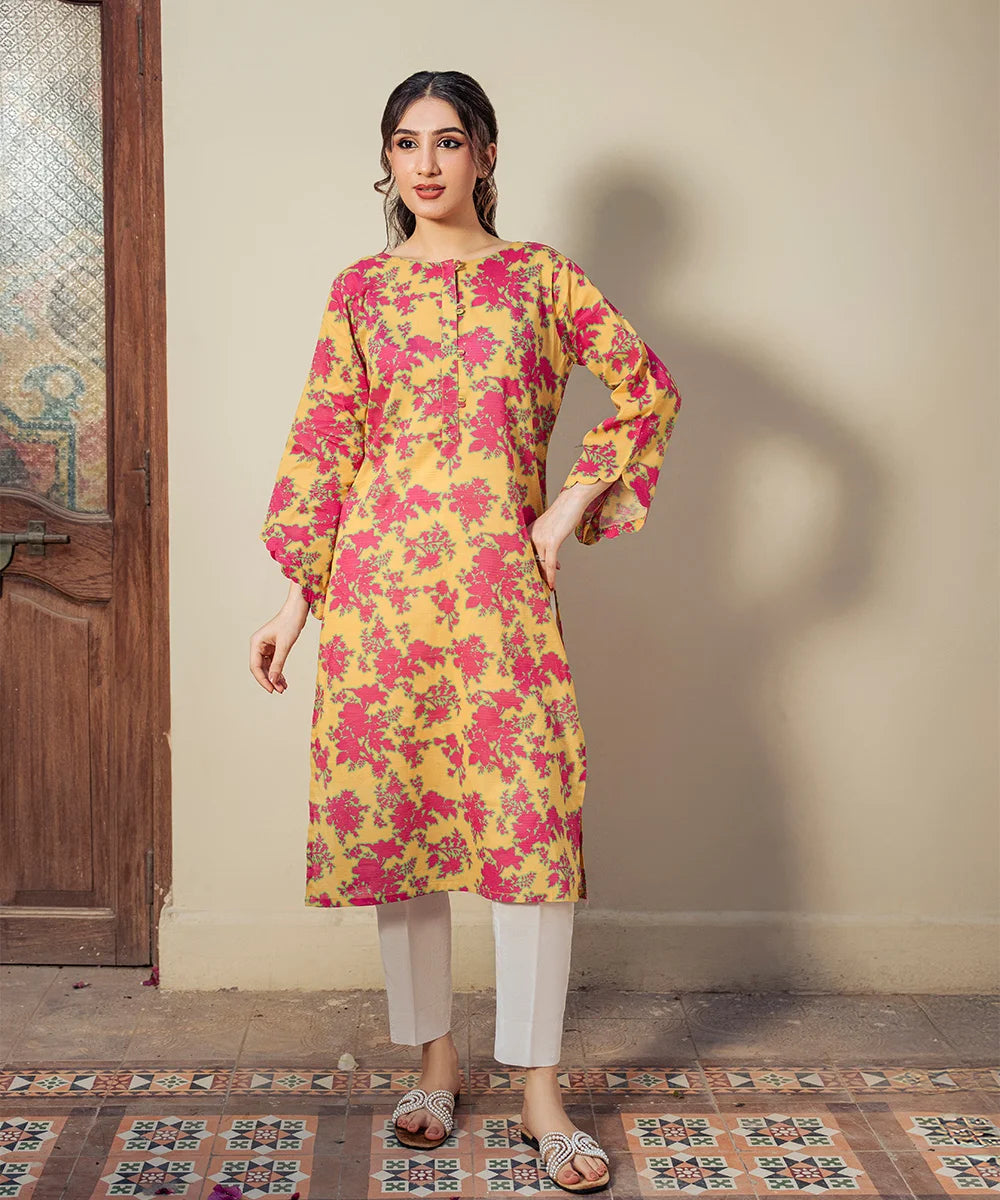 FLORAL PRINTED LAWN SHIRT