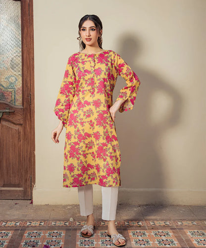 FLORAL PRINTED LAWN SHIRT