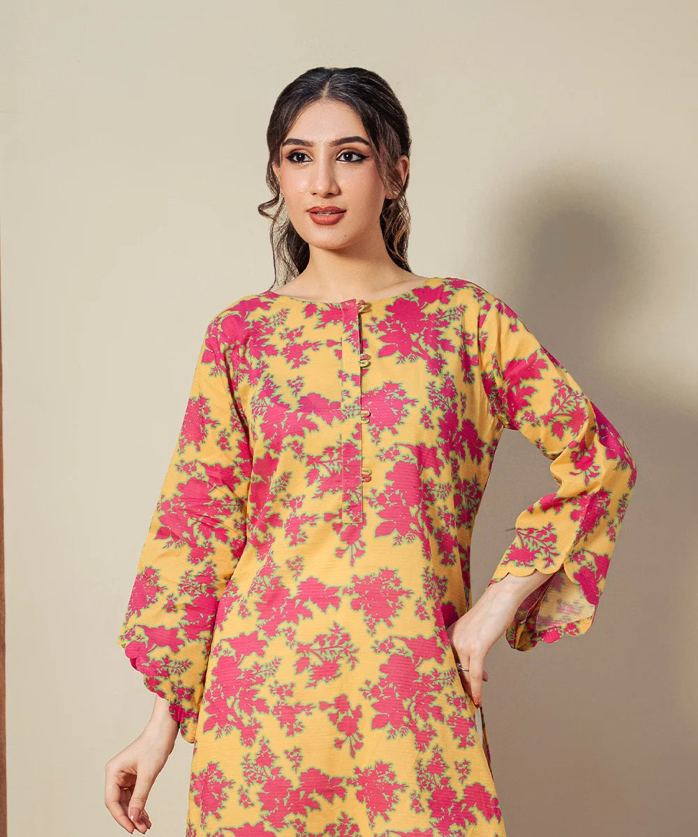 FLORAL PRINTED LAWN SHIRT