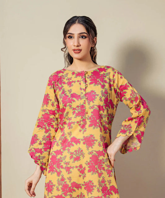 FLORAL PRINTED LAWN SHIRT