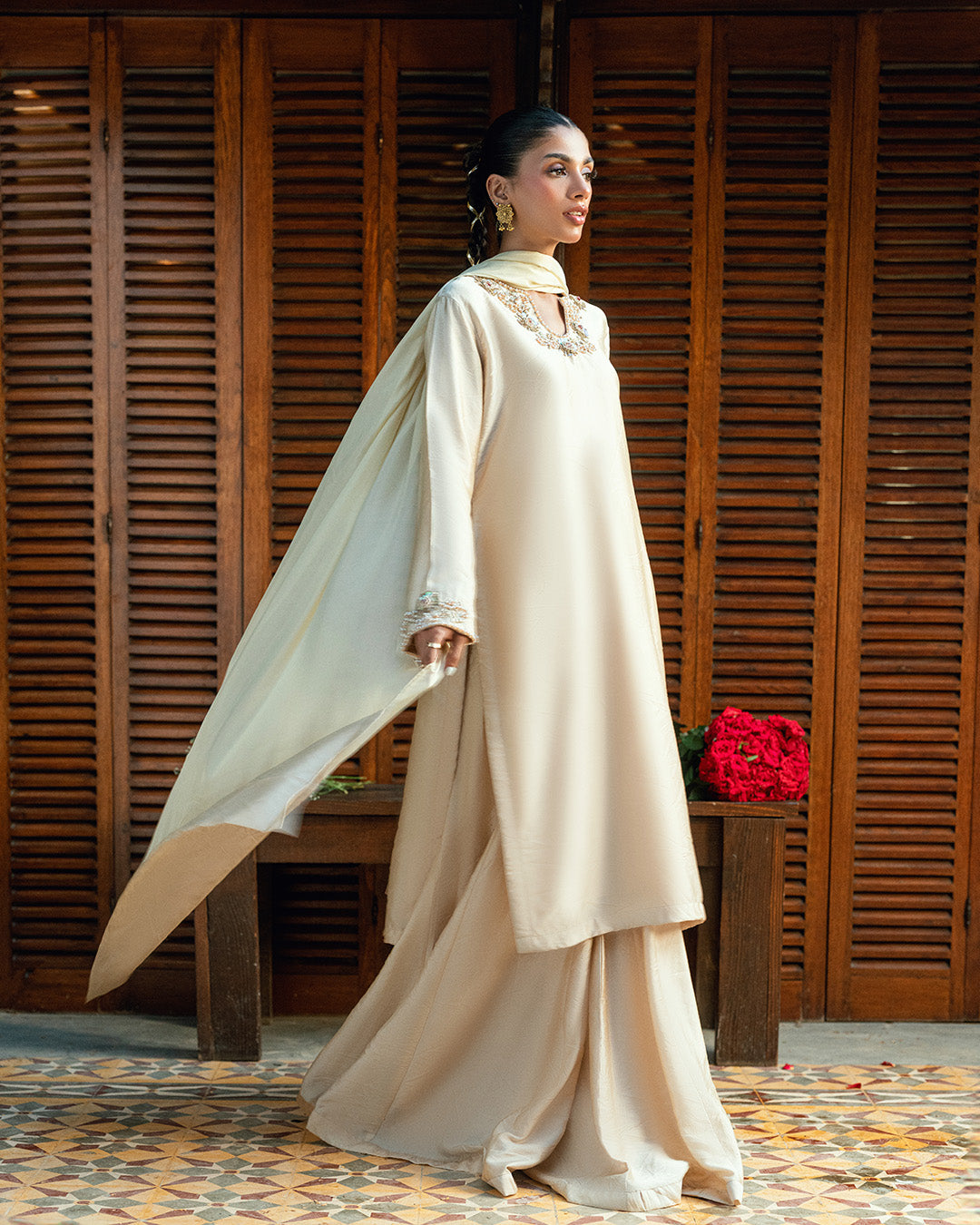 Hand Embellished 3pcs Suit