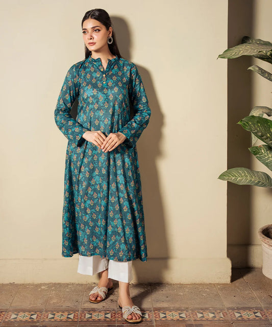 PRINTED LAWN LONG SHIRT