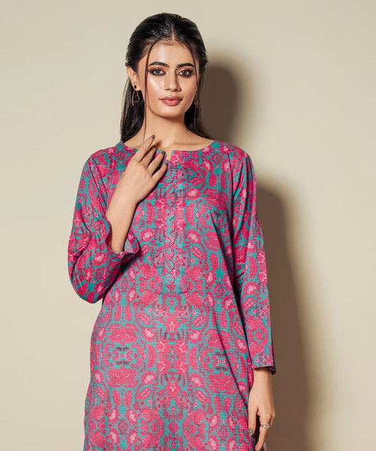 FLORAL PRINTED LAWN SHIRT