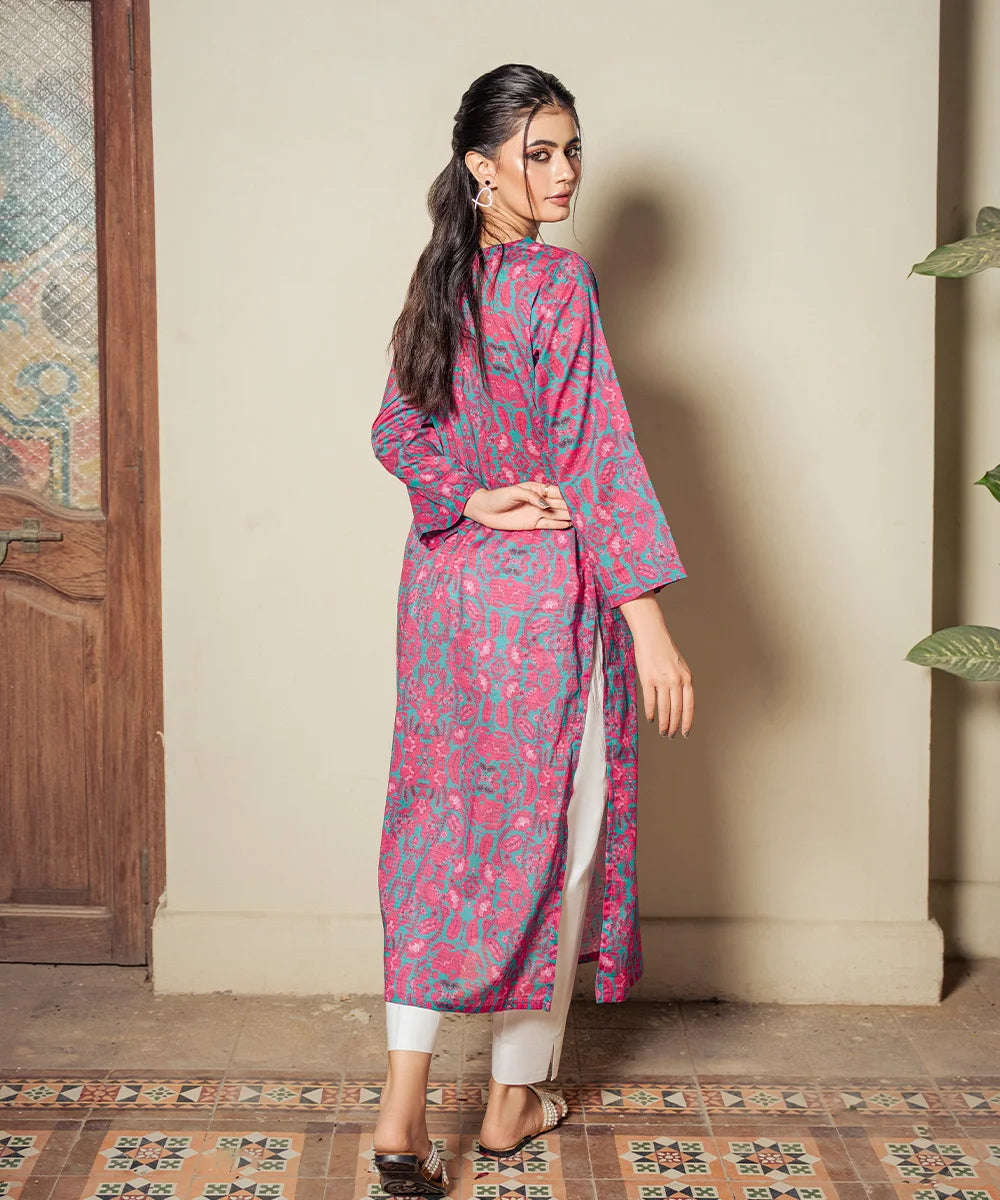 FLORAL PRINTED LAWN SHIRT