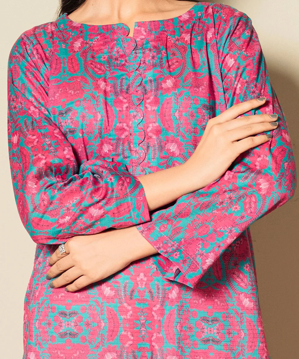 FLORAL PRINTED LAWN SHIRT