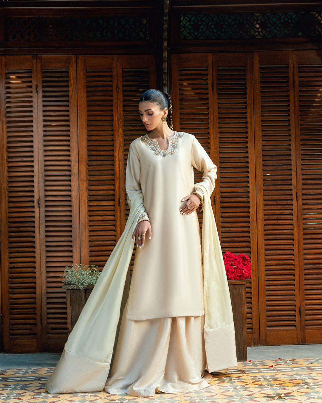 Hand Embellished 3pcs Suit