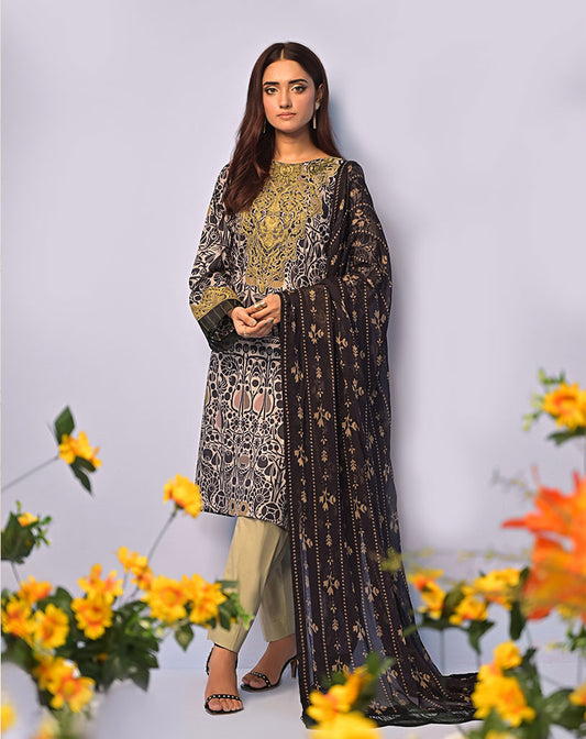 3PC LAWN EMB UNSTITCH SUIT