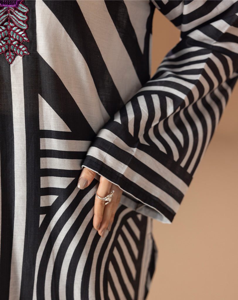 PRINTED EMBROIDED 1PCS  LAWN SHIRT