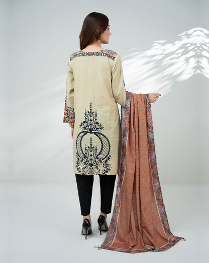 PRINTED KHADDAR 2PCS SUIT